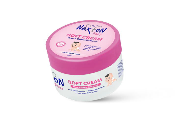 NEXTON BABY SOFT CREAM ROSE AND SWEET ALMOND OIL
