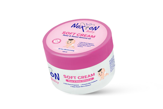 NEXTON BABY SOFT CREAM ROSE AND SWEET ALMOND OIL