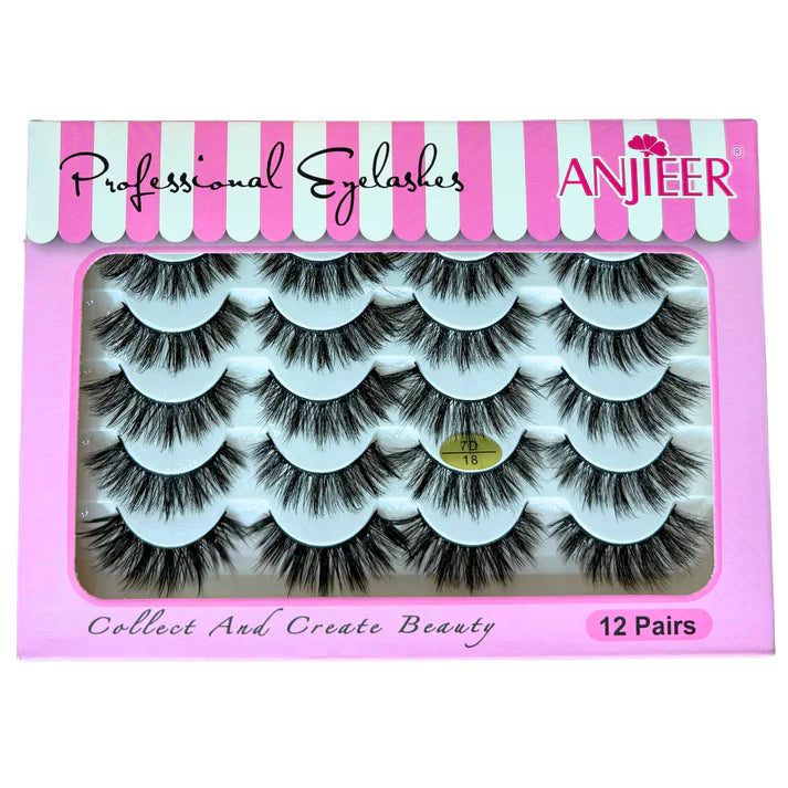 Anjeer 12 Pairs Mink Lashes